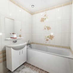 Панели ПВХ 3D Novita «Катарина» узор (комплект из 3-х панелей)