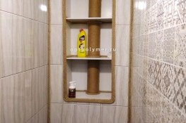 Панели ПВХ 3d Novita Грандж, отделка санузла