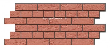 Термосайдинг Венецианский кирпич Красный