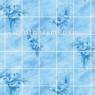 Букет цветов голубой