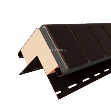 Угол к термосайдингу коричневый 