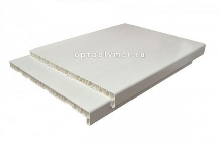 Подоконник ПВХ белый
